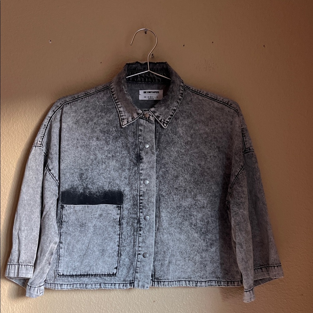 One Teaspoon‎ Jacket Crop Snap Up S